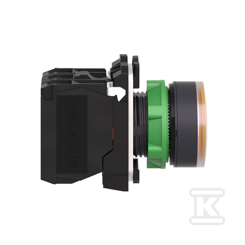 Botão plano laranja LED 24V Harmony XB5 - XB5AW35B5